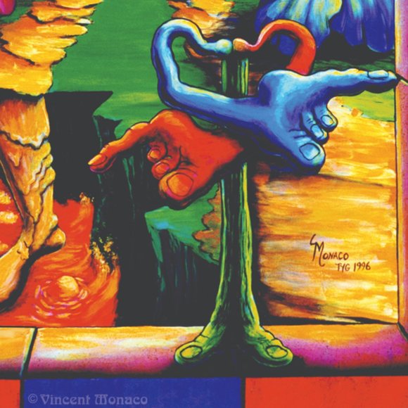 Blacklight UV Tapestry Trippy Psychedelic Surreal Cool Hippie Style Room Art - Picture 7 of 8